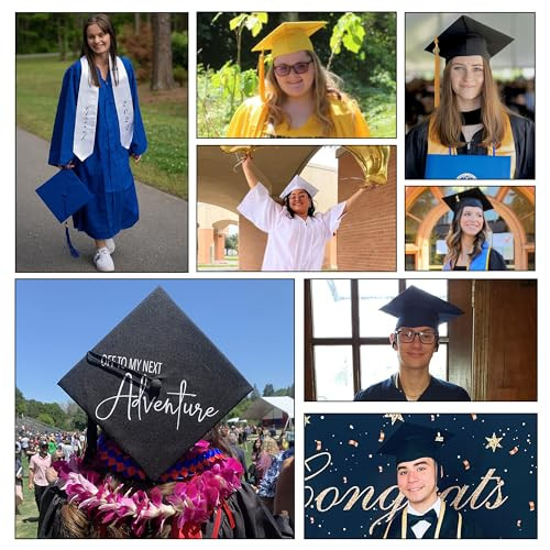 Matte Graduation Cap with 2025 Tassel for High School & One Size Maroon gallery