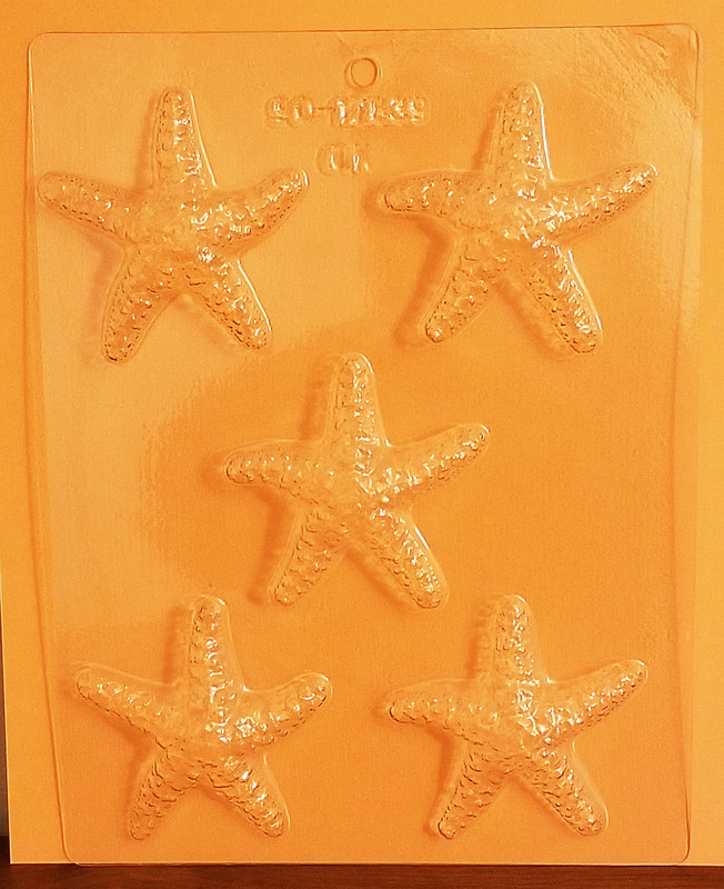 Country Kitchen “STARFISH” Candy Mold Chocolate Sea Life Plastic 90-12839 NEW