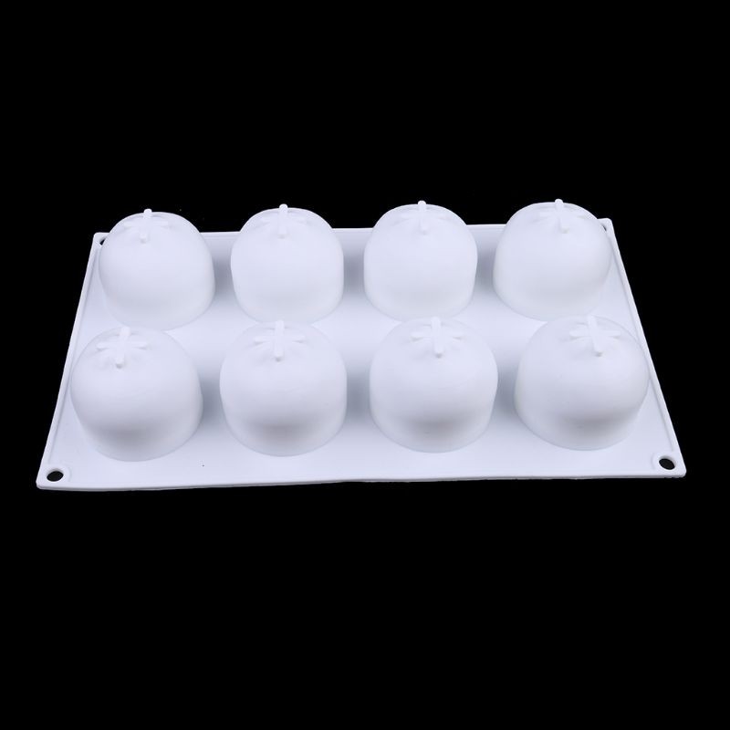 8 Holes Orange Shaped Fondant Molds Silicone Bakeware Chocolate Cake Decoration gallery
