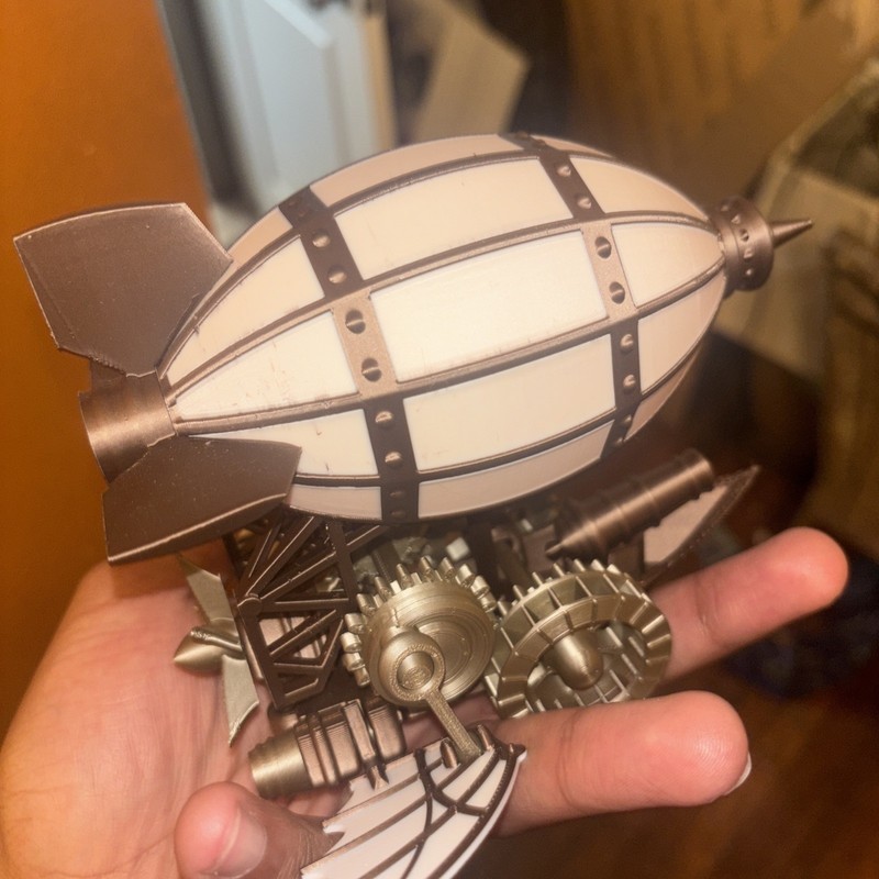 3D Printed Steampunk Ship - Preassembled ￼ gallery