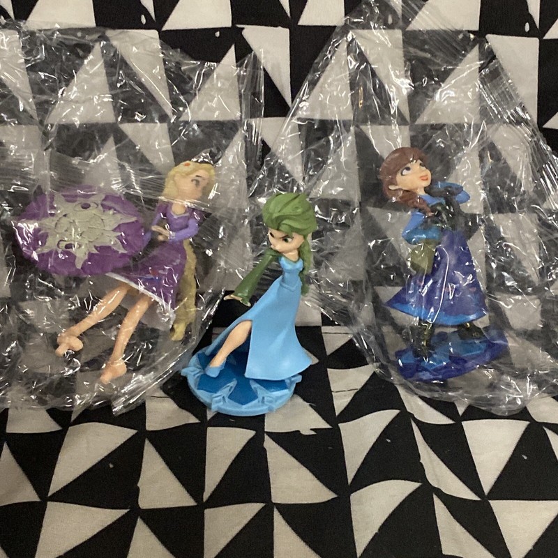 Disney Frozen Cake Topper Figure Birthday Cake Decor Lot 3 – 2 New 1 Used