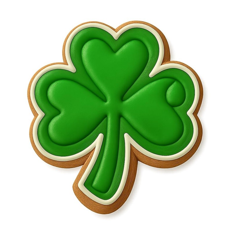 Morning Dew Clover Cookie Cutter & Stamp, Fondant & Clay - 4x3.8 gallery