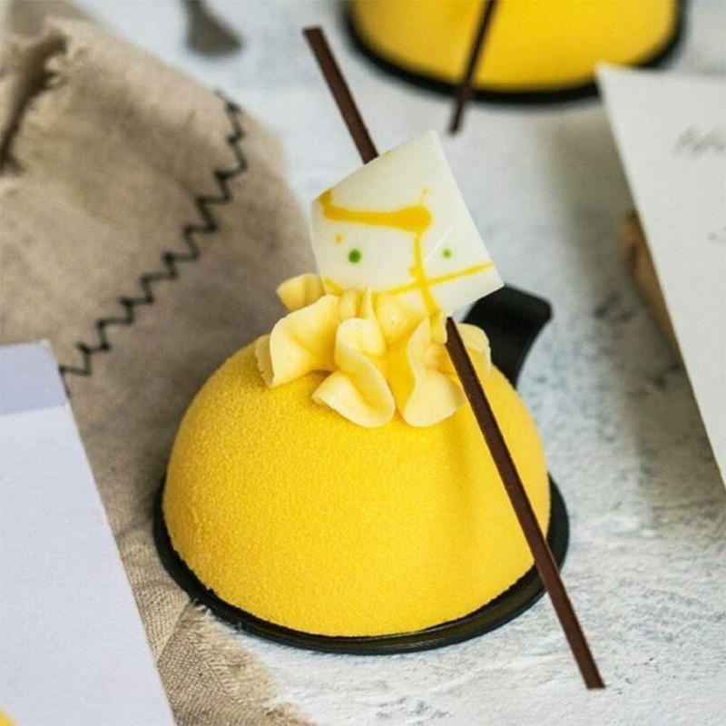 BPA-Free 6-Cavity Silicone Mould for Cake, Jelly & Dome Mousse Creations gallery