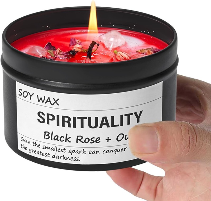 Crystal Energy Candle, Spiritual Candles for Women, Spark Conquer Darkness,