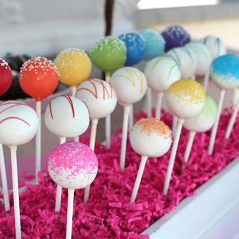 100pcs White Sucker Sticks Chocolate Cake Candy Mould Lolly Making Tool gallery