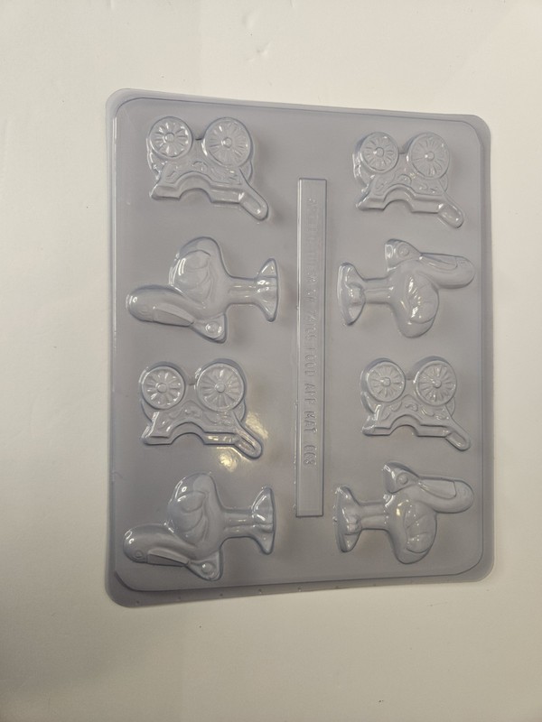Plastic Baby Shower Chocolate Molds Lot Of 9 Carriage Bottle Shoes Teddy Bear gallery