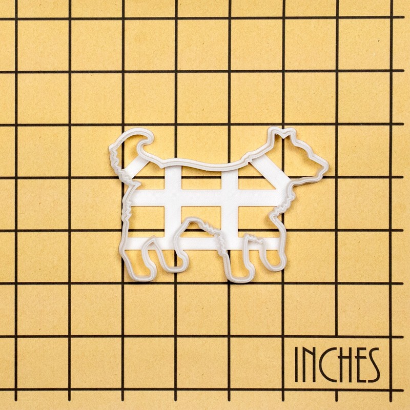 Border Collie Body Cookie Cutter - cute dog treats farm herding sheepdog rescue gallery