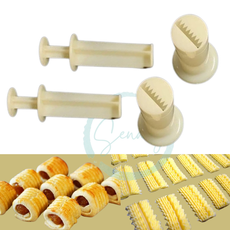 PLUNGER PRESSER COOKIES TOOL MOLD (2 units) PINEAPPLE JAM TART NASTAR SEMPERIT