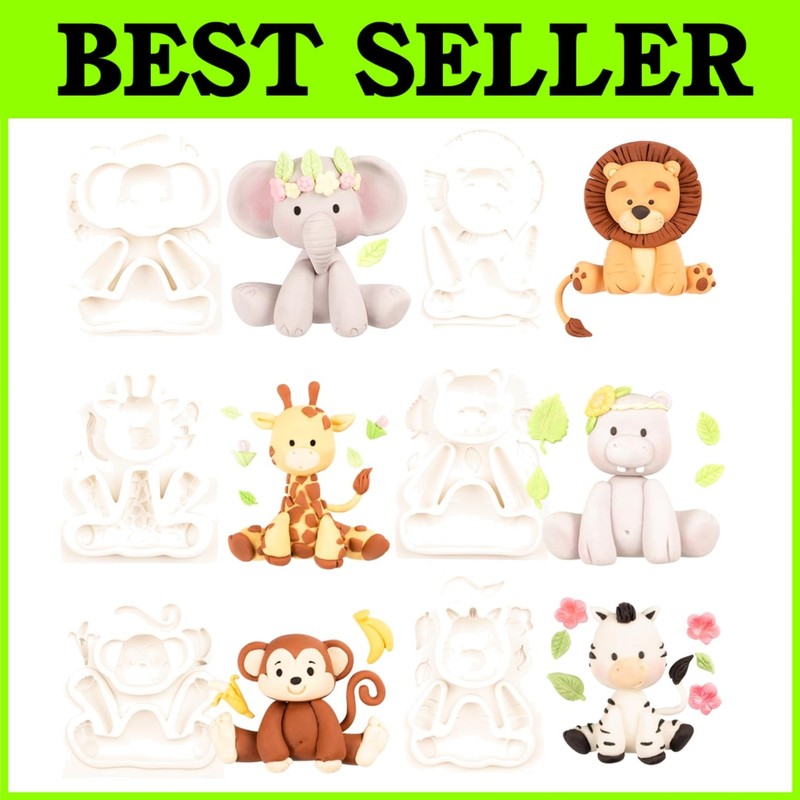 Safari Animals Fondant Molds Set