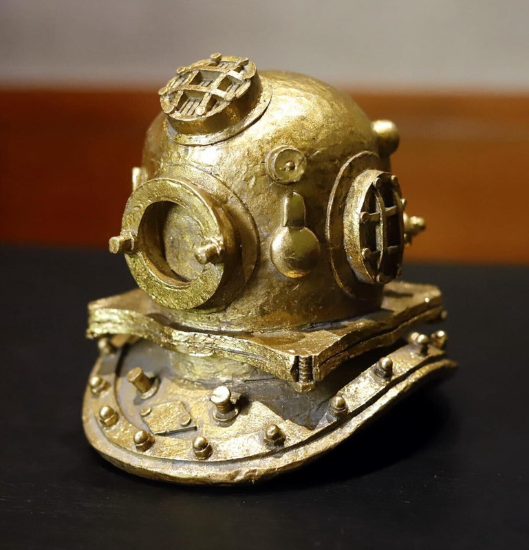 Diving Helmet Candle, resin, plaster, soap silicone mold 09-678