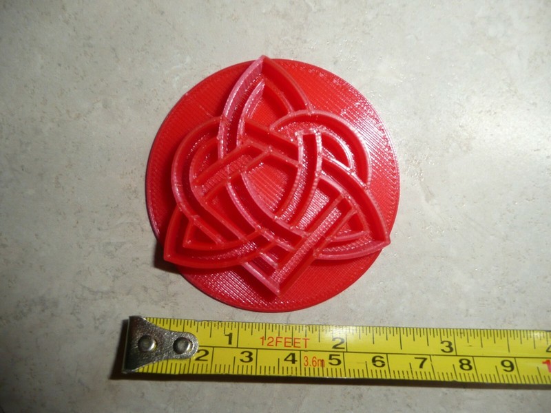 LOVE HEART CELTIC KNOT COOKIE STAMP EMBOSSER MADE IN USA PR4451 gallery