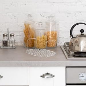 Steamer Rack with Handle 11.02X7.87X5.11 Inch Metal Cooking Steaming Rack for gallery