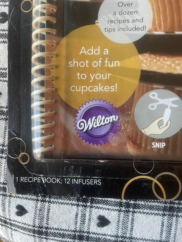 Wilton Shot Tops Recipe Book & 12 Cupcake Infusers Set New gallery