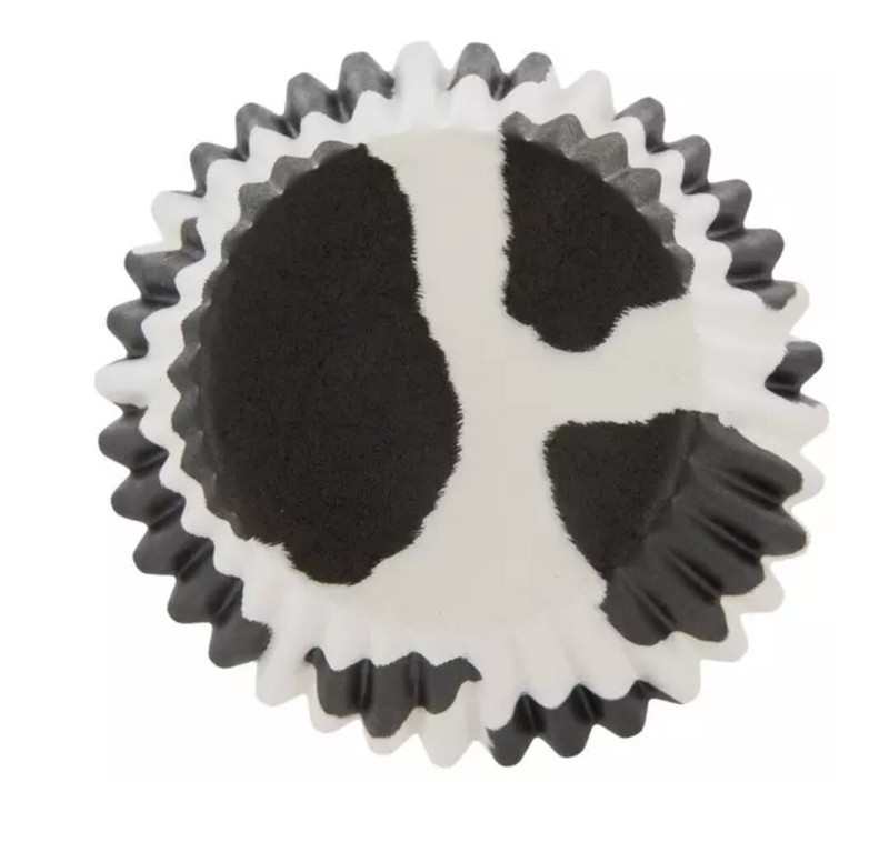 New! 50 Cow Print Cupcake Liners Baking Cups Wrappers Party 4H Farm Birthday gallery