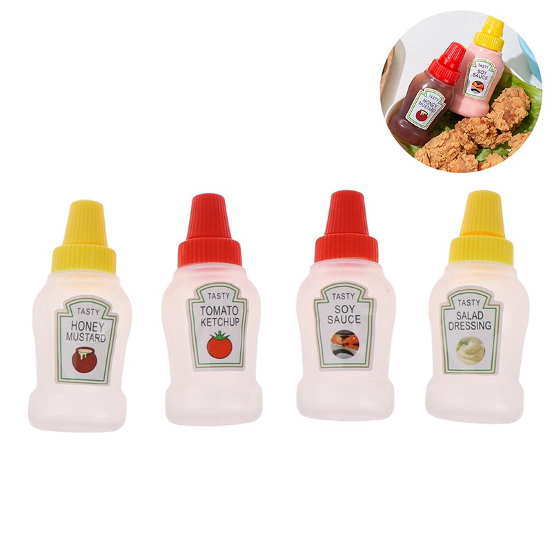 Mini Portable Small Sauce Container Tomato Gravy Salad Dressing Oil Bottle gallery