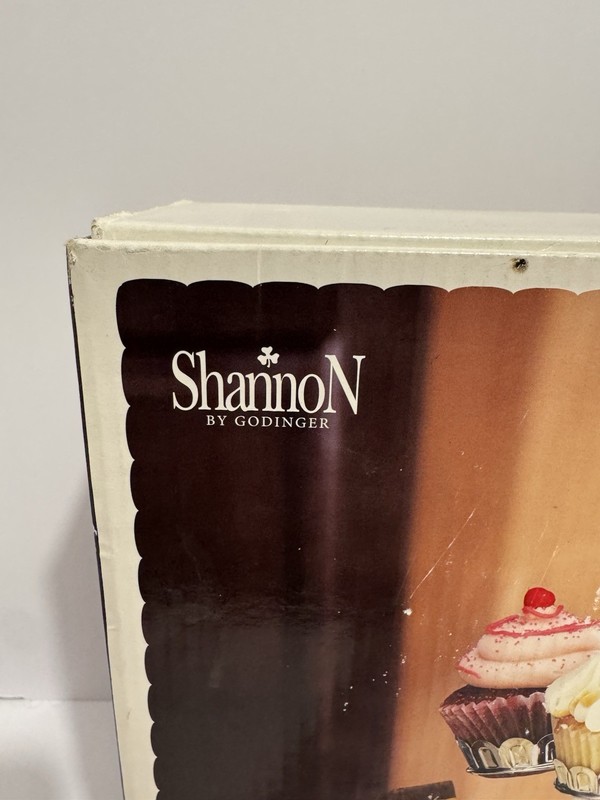 Shannon By Godinger Revolving Four Tier Chrome Cupcake Stand Vintage gallery