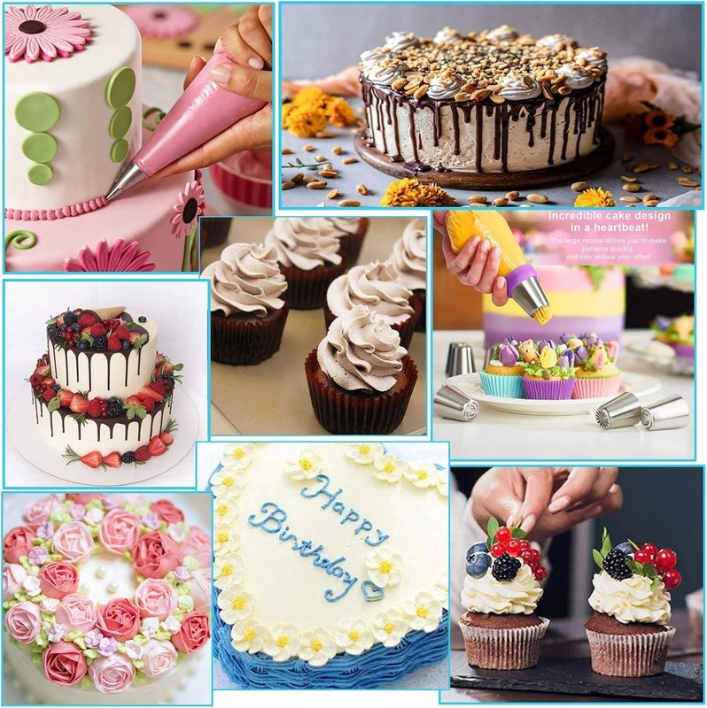 Cake Decorating Tools Supplies Kit - 368Pcs Baking Supplies with Storage Case... gallery