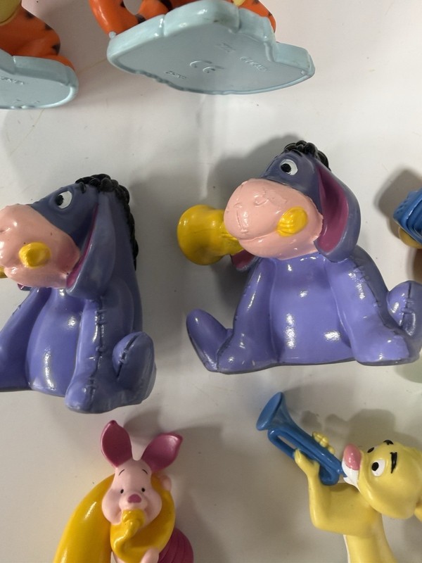 QTY 7 Vintage Winnie The Pooh Cupcake / Cake Toppers Eeyore Piglet Tigger Pooh gallery