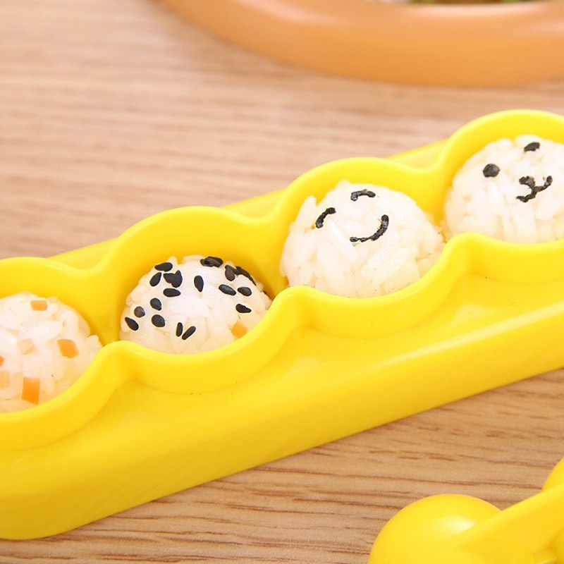 1 Set Rice Ball Mould Shaker Ball Shape Sushi Maker Mould DIY Meal Sushi Tools