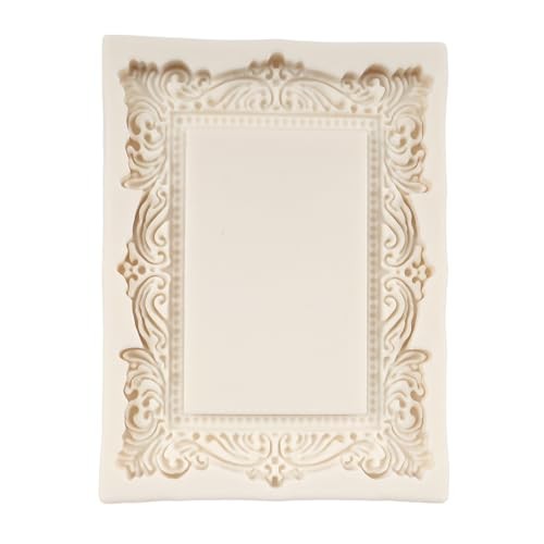 Baroque Photo Frame Fondant Molds Picture Frames Silicone Mold Vintage Style A gallery