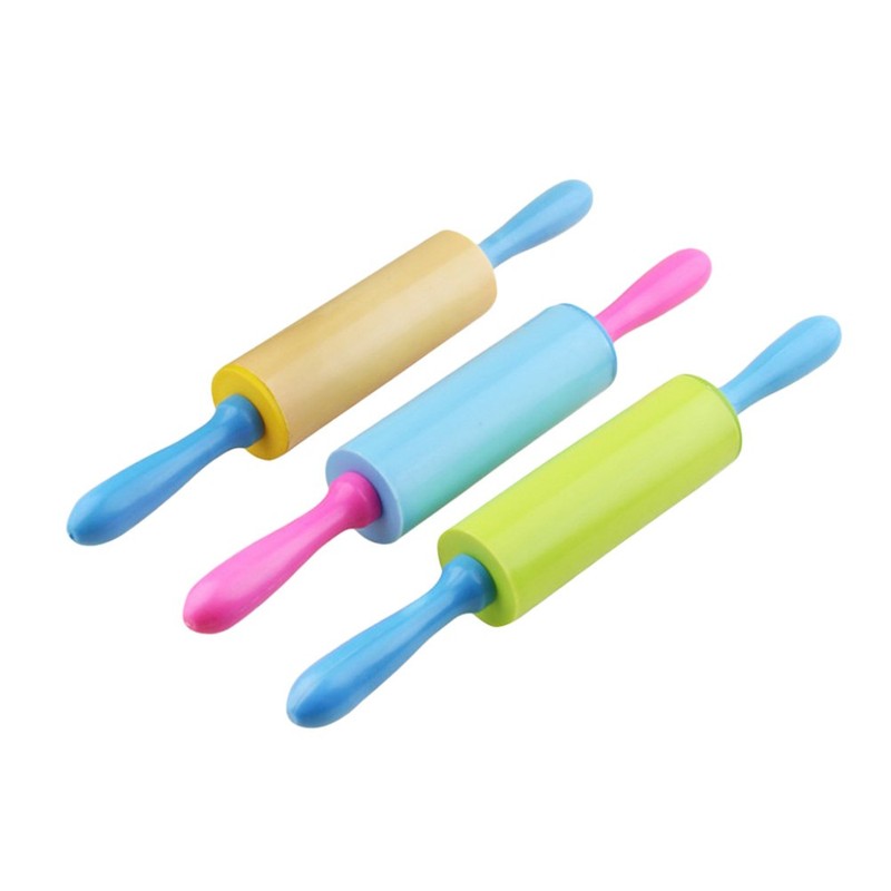 3 Pcs Dough Tools For Kids Clay Stick Rolling Pin Extruder Kit
