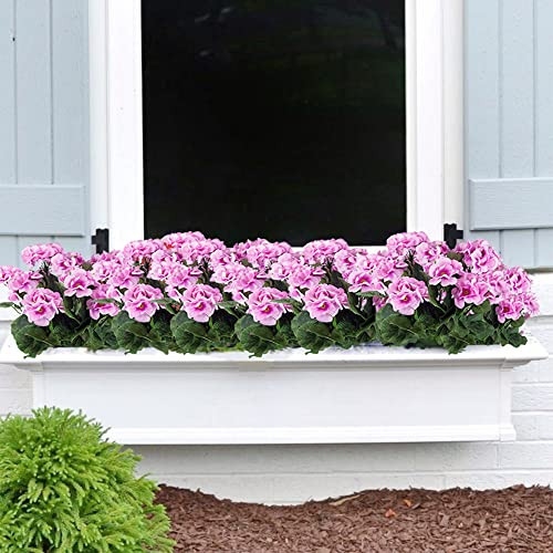 2 Pcs Purple Pink Geranium Artificial Flowers Geranium Bush Faux Geraniums gallery