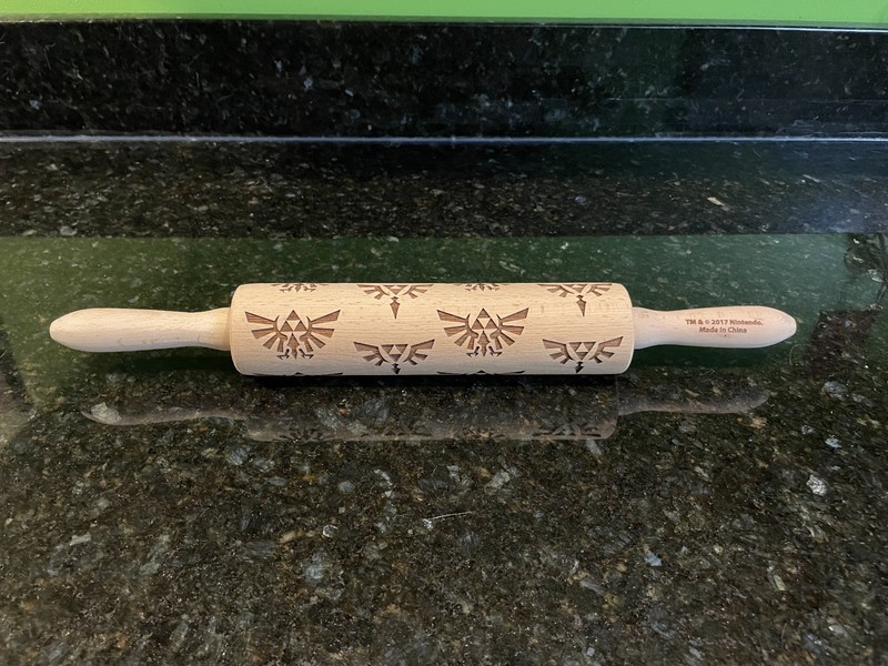 The Legend of Zelda Embossed Laser-Cut Rolling Pin by ThinkGeek #KLRV-VG, New