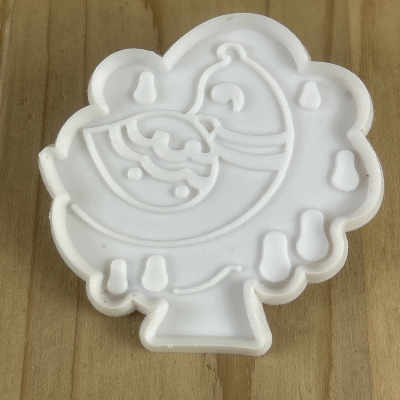 Partridge In A Pear Tree Cookie Cutter 3” White With Handle 12 Days Of Christmas