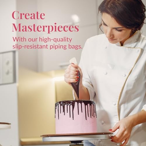 Set of 200 - Anti Burst Piping Bags 12 Inch - Tipless Textured (200 Pack) gallery