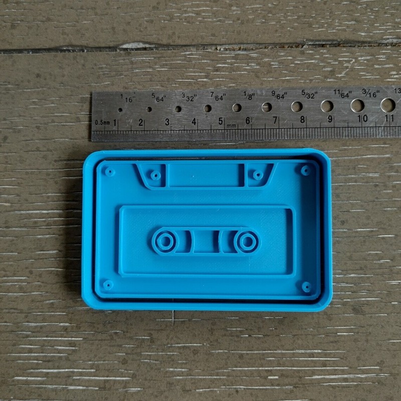 Cassette Tape Cookie Cutter & Stamp - Perfect Gift Birthday Party gallery