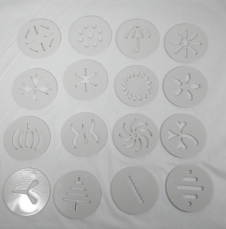 16 Plastic Cookie Extruder Plates