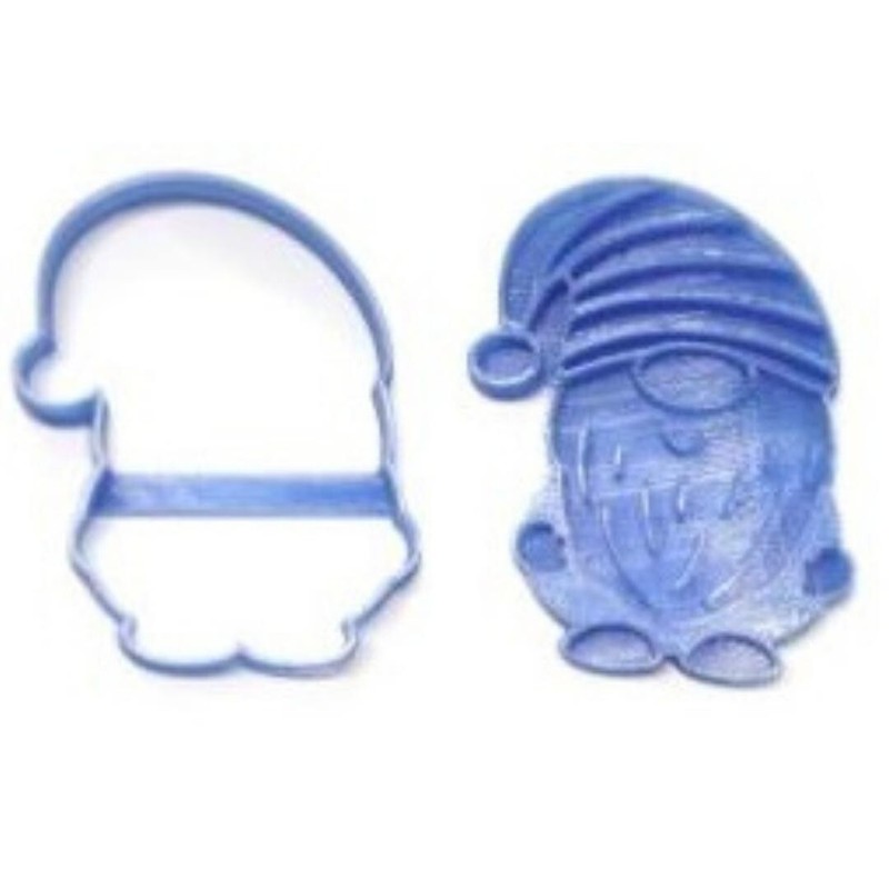 GARDEN GNOME STYLE 1 SET OF 2 COOKIE CUTTER AND DETAILED STAMP USA PR1619