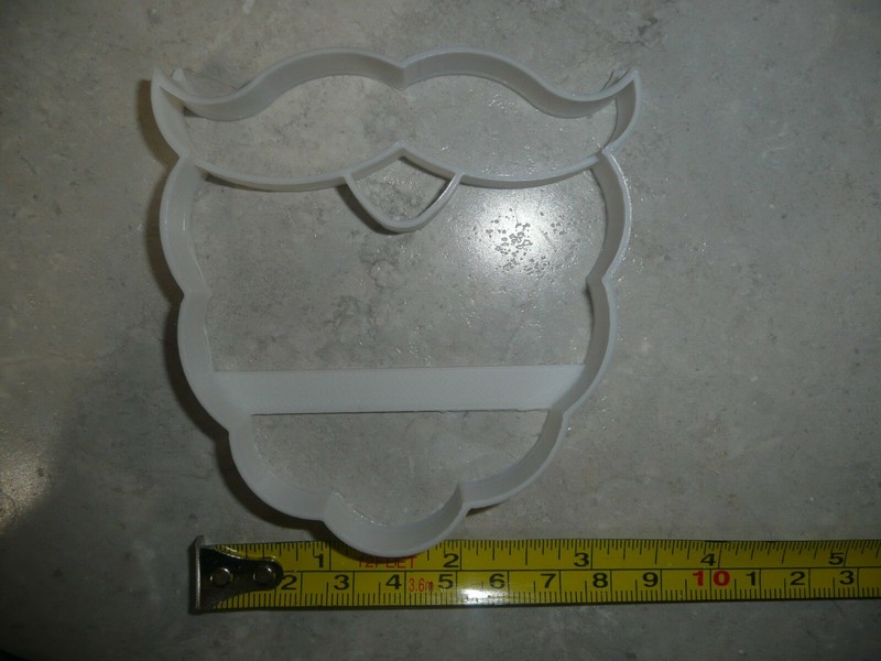 SANTA CLAUS, ST NICK BEARD CHRISTMAS COSTUME PIECE COOKIE CUTTER USA PR3247 gallery