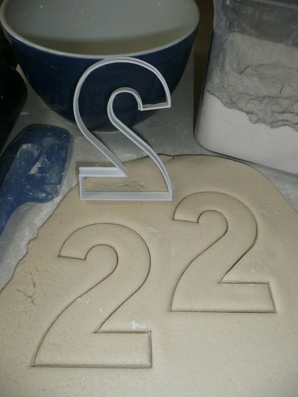 NUMBER TWO 2 BIRTHDAY ANNIVERSARY LARGE SIZE 4" COOKIE CUTTER USA PR3802 gallery