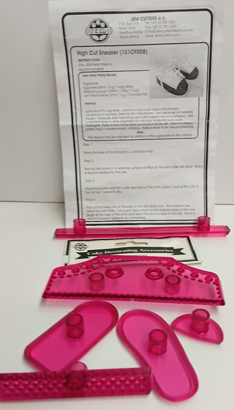 Jem Cutters Cake Decorating Cutter High Cut Sneaker 6pcs Made in South Africa