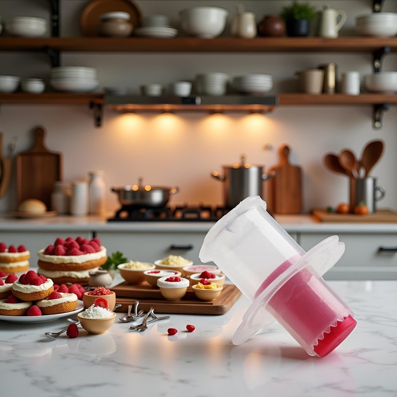 Red Cake Digger Cupcake Corer Tools Muffin Cake Pastry Corer Model Plunger Cu... gallery