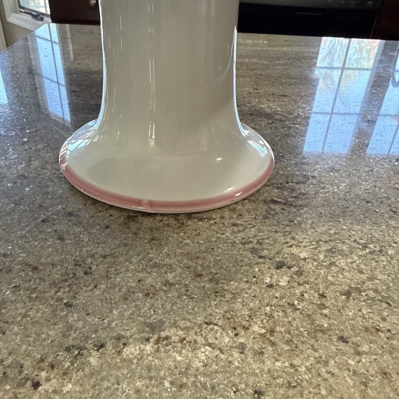 Caleca Pink Floral Pedestal Cake Stand Ceramic Dessert Display Plate gallery