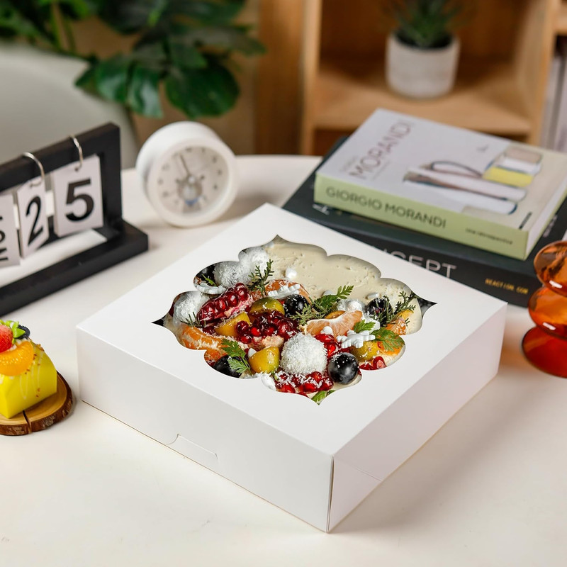 20 Pack Pie Boxes 10X10X3Inch Bakery Boxes with Window Dessert Pastry Box for Pi gallery