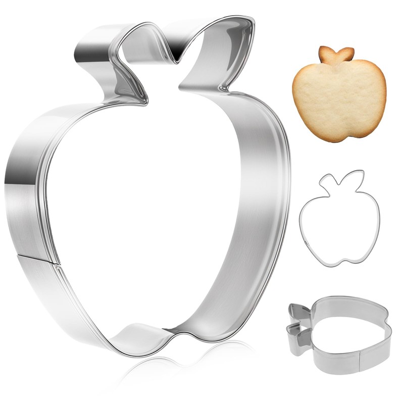 Apple Cookie Cutter, 3.5 Inch Apple Cutter Fruit Cookie Cutters Apple Shapes …