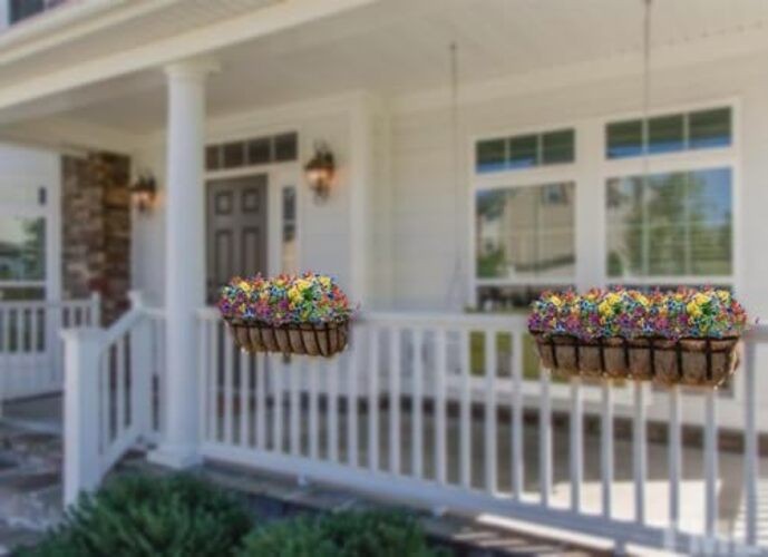 Artificial Flowers for Outdoor, 12 Bundle UV Resistant Yellow+purple+blue+red gallery