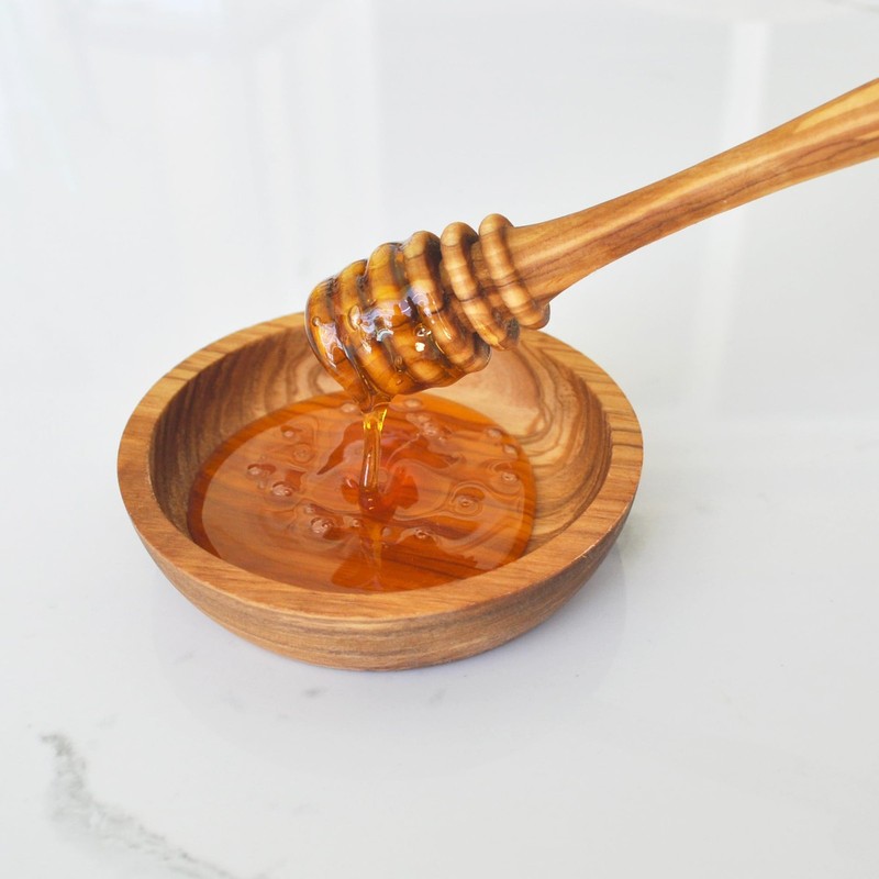 - Olive Wood Honey Dipper/Spoon/Server/Stick gallery