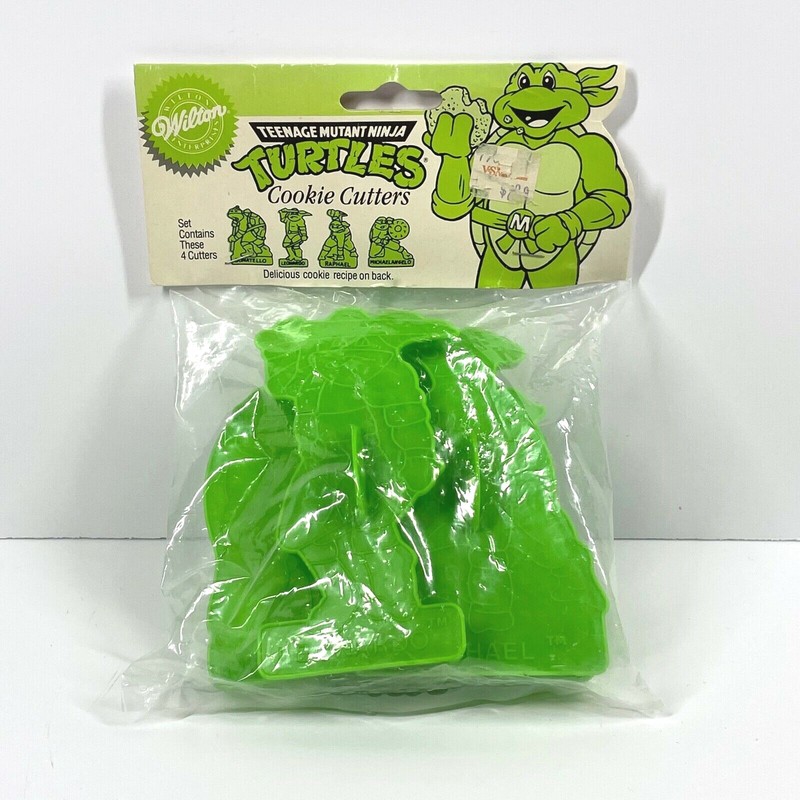 Wilton, Green, All 4 Teenage Mutant Ninja Turtles, Cookie Cutters New in Package