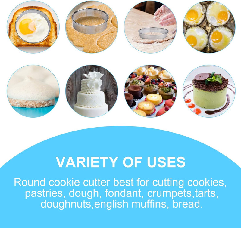 12 Pcs Donut Hole Cookie Biscuit Cutter Set for Baking, Graduated Doughnut round gallery