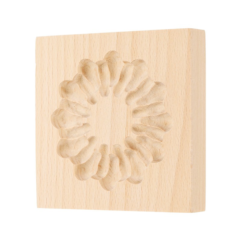 Cookie Stamp, Wooden Cookie Biscuit Cutter (Sandwich Fireworks)