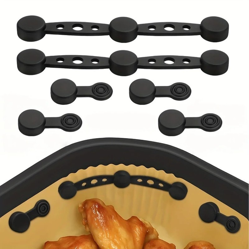 Air Fryer Magnetic Silicone Buckles Clips Non Stick Parchment Fasteners 6PCS gallery