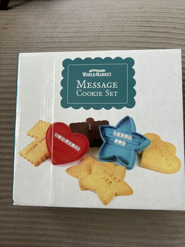 Cost Plus World Market Message Cookie Set