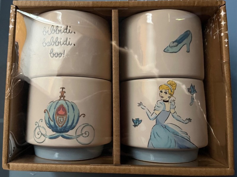 Rae Dunn Disney Princess Cinderella Stacking Ramekins Set Of 4