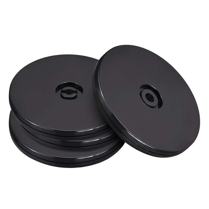 4inch Rotating Swivel Stand with Steel Ball Lazy Susan Base Turntable Black 4Pcs