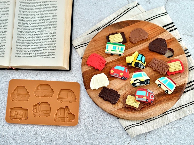 Cotta Vehicle Silicone Mold Car Truck Bus Train Chocolate mold gallery