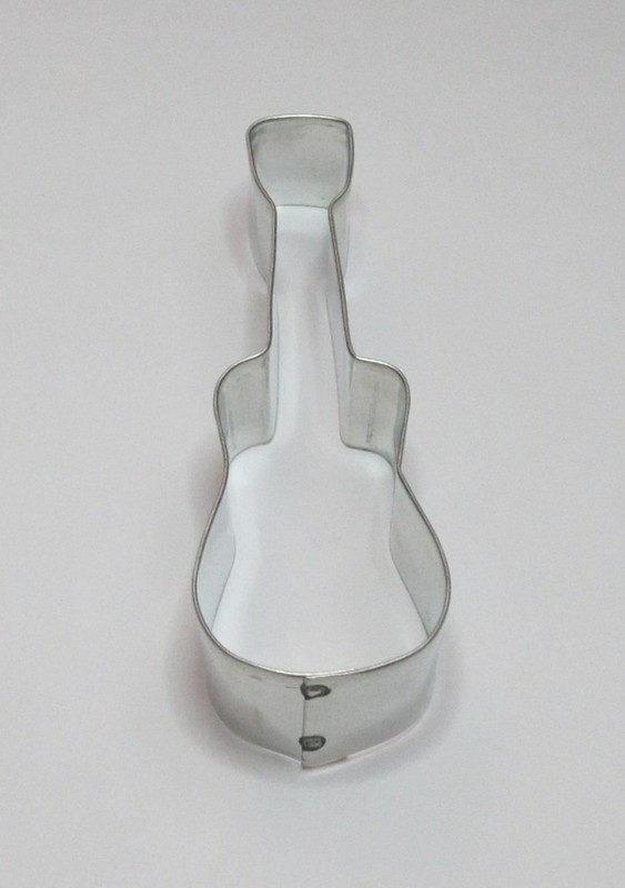 4.5" Guitar Ukulele Cookie Cutter Tin Steel Music Band Acoustic Instrument gallery